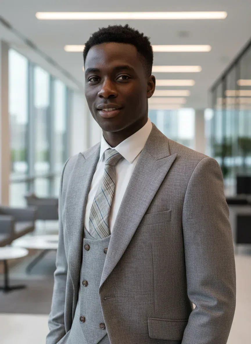 Men’s Slim Fit Formal Suit & Business Attire Set