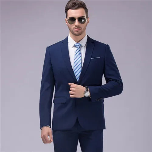 Men's Formal Slim Fit Black Suit - BetterPlace