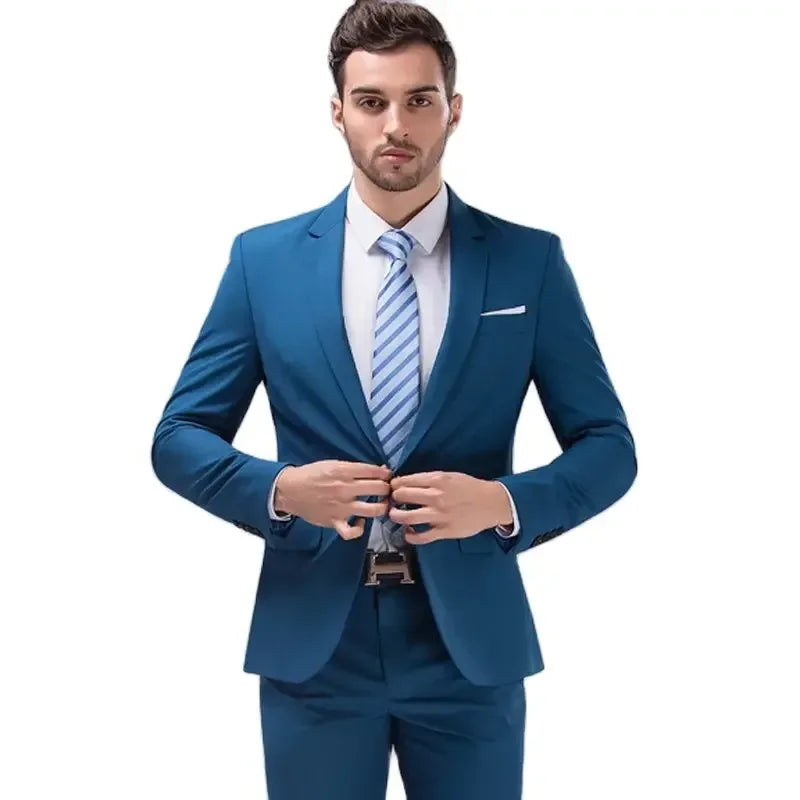 Men's Formal Slim Fit Black Suit - BetterPlace