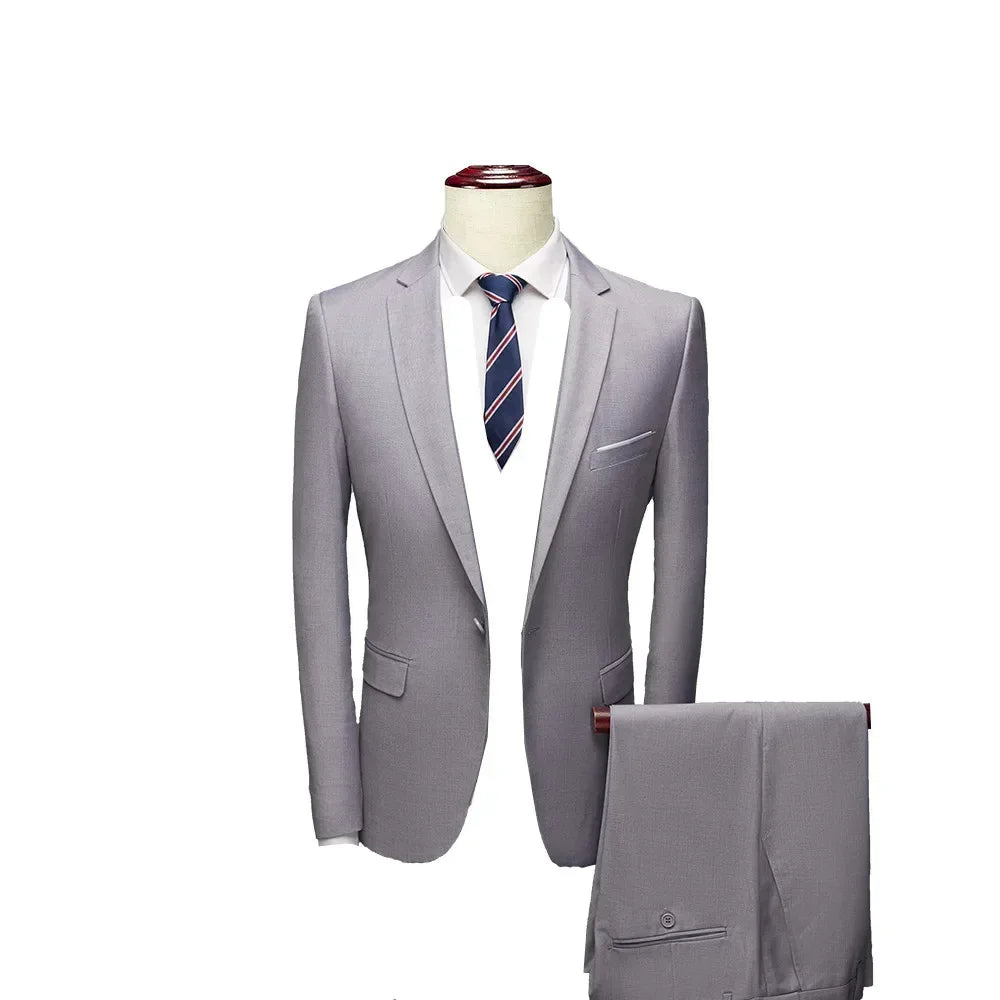 Men's Formal Slim Fit Black Suit - BetterPlace