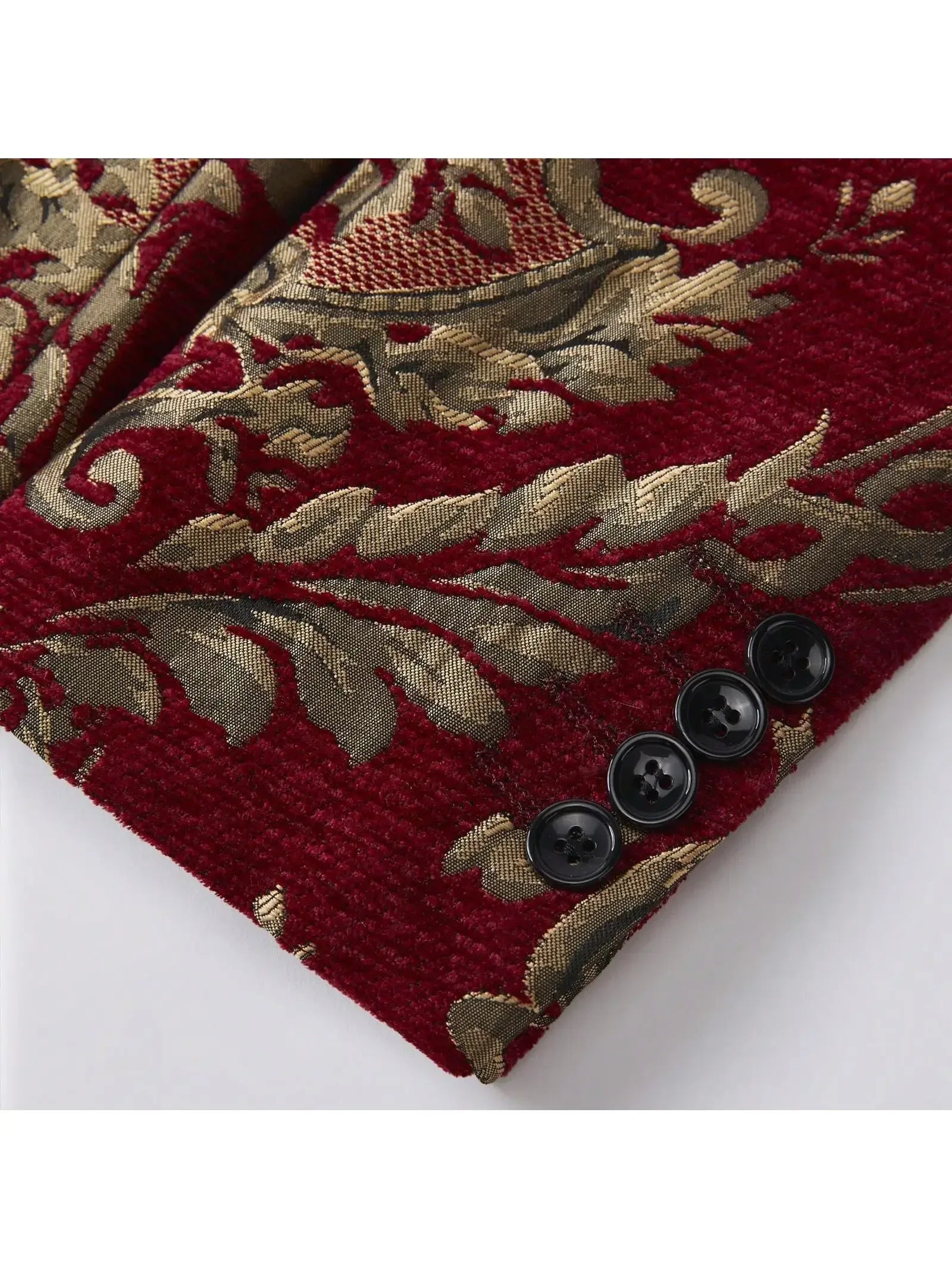 Men's Slim Fit Jacquard Shawl Lapel Suit - BetterPlace