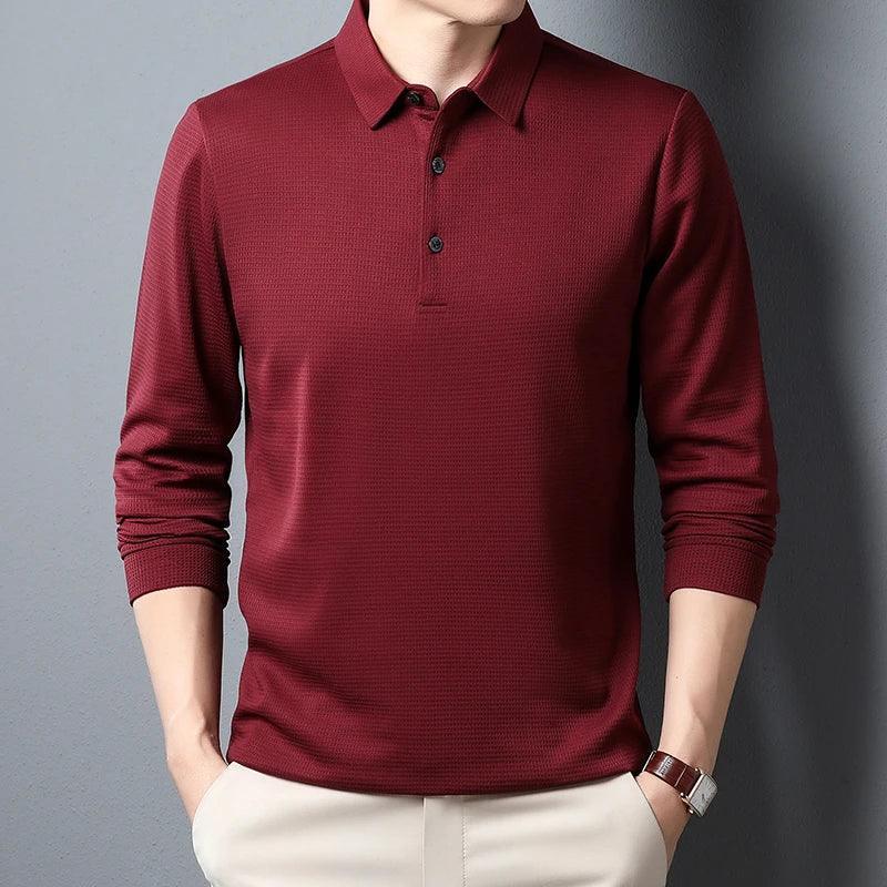 Men's Long Sleeve Business Polo - BetterPlace