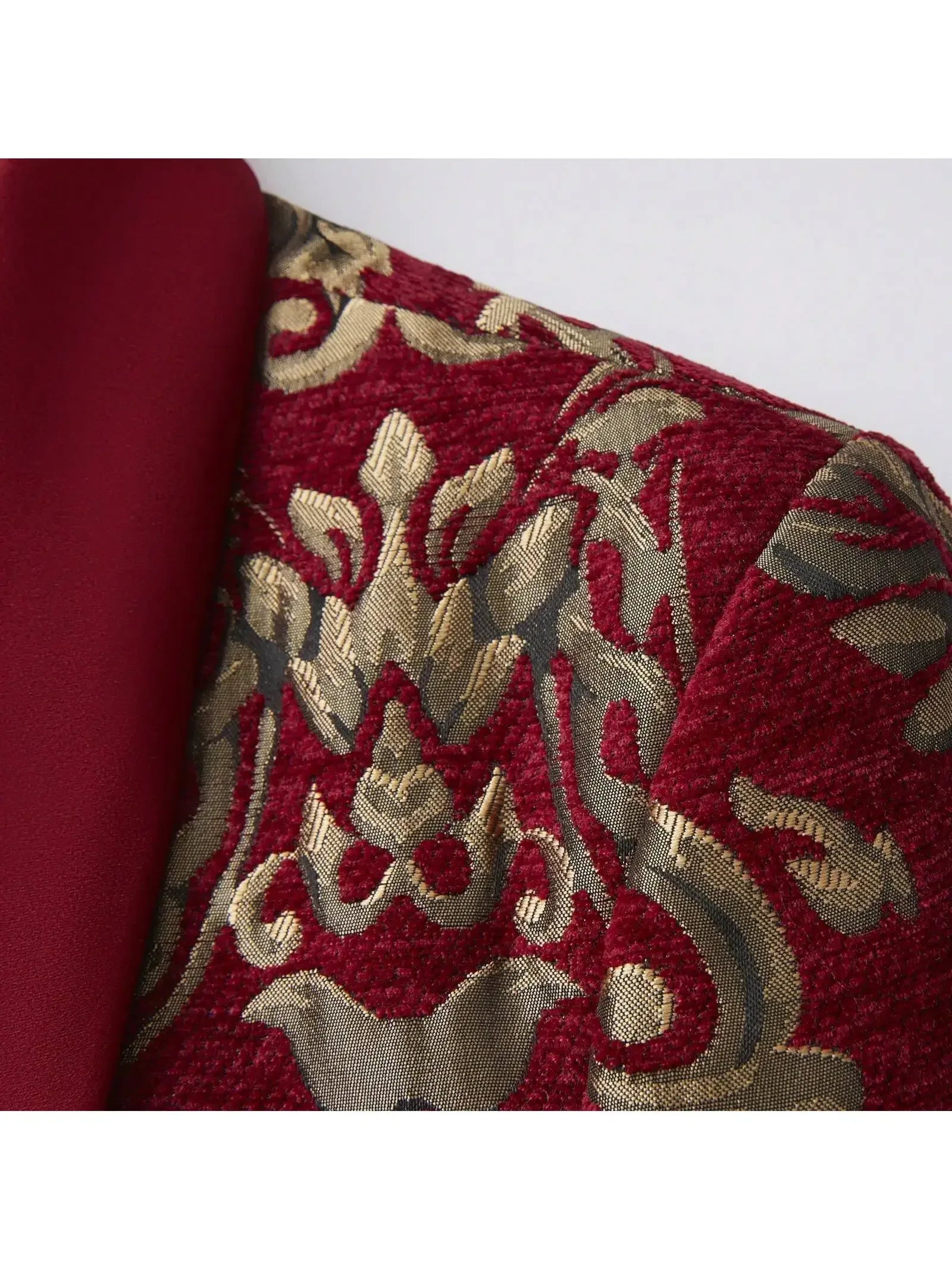 Men's Slim Fit Jacquard Shawl Lapel Suit - BetterPlace