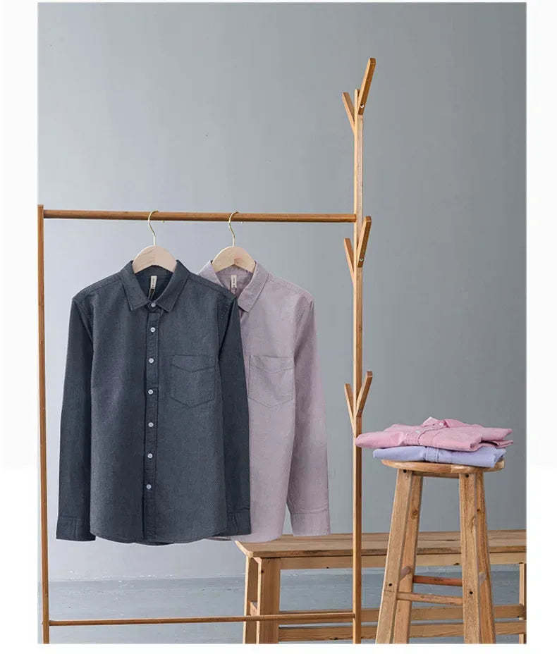 Men's Pink Slim Oxford Shirt - BetterPlace