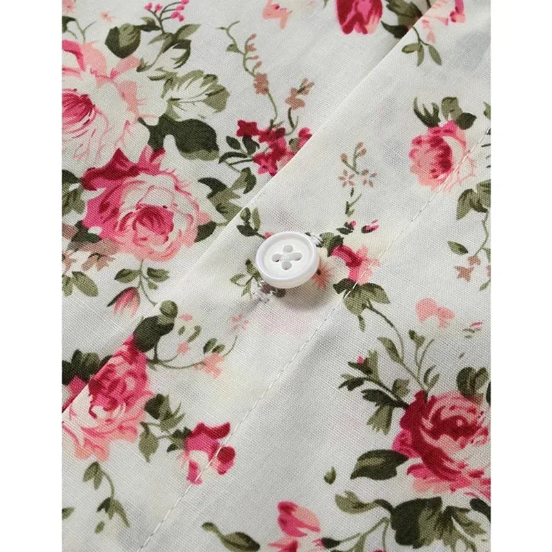 Men's Floral Cotton Hawaiian Shirt - BetterPlace