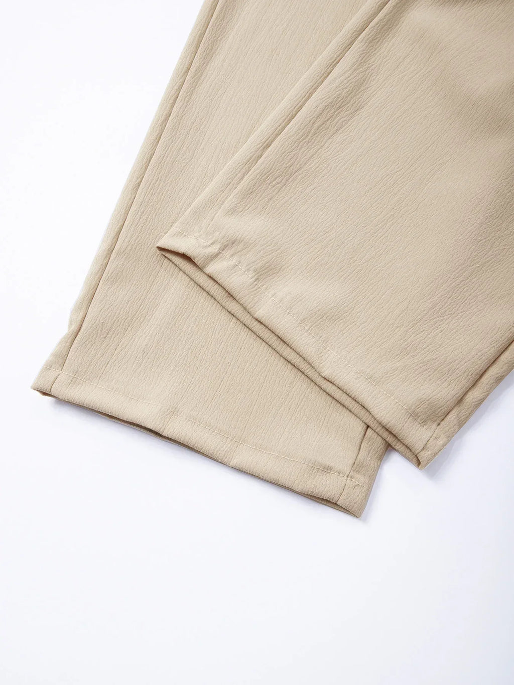Beige fabric on a white background