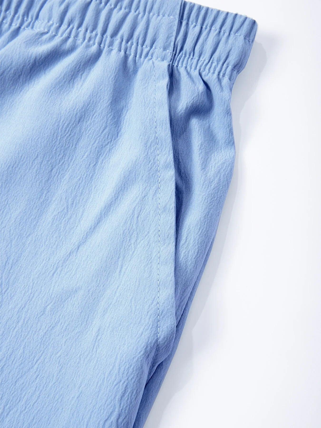 Light blue pants on a white background