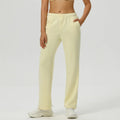 Front view of women's high-waisted baggy joggers featuring an oversized fit and functional deep pockets - BetterPlace