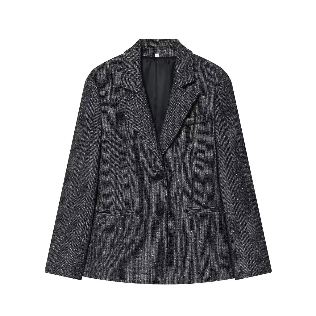 Gray blazer on a white background