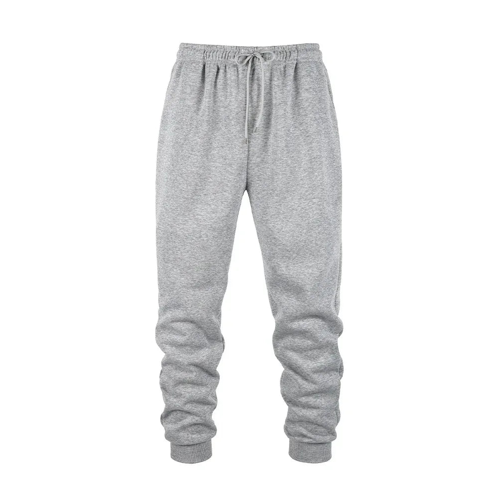 Gray sweatpants on a white background