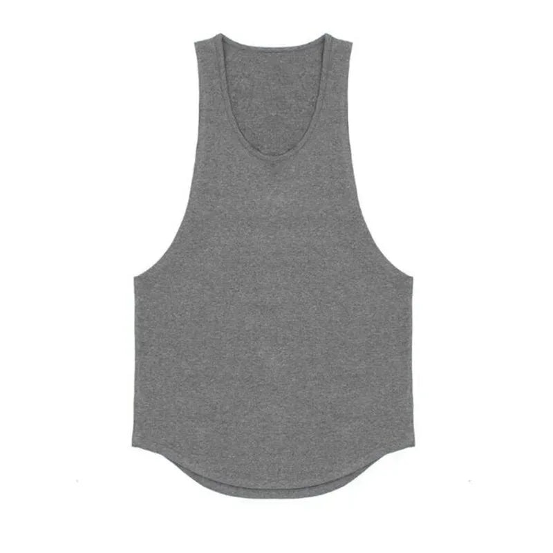 Gray tank top on a white background