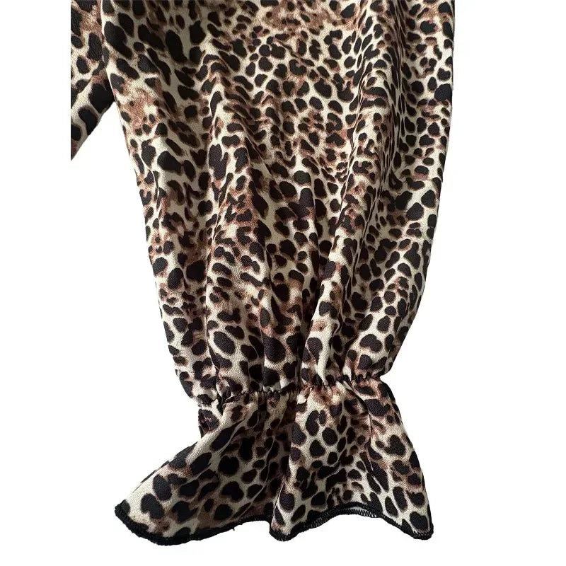 Leopard print fabric on a white background