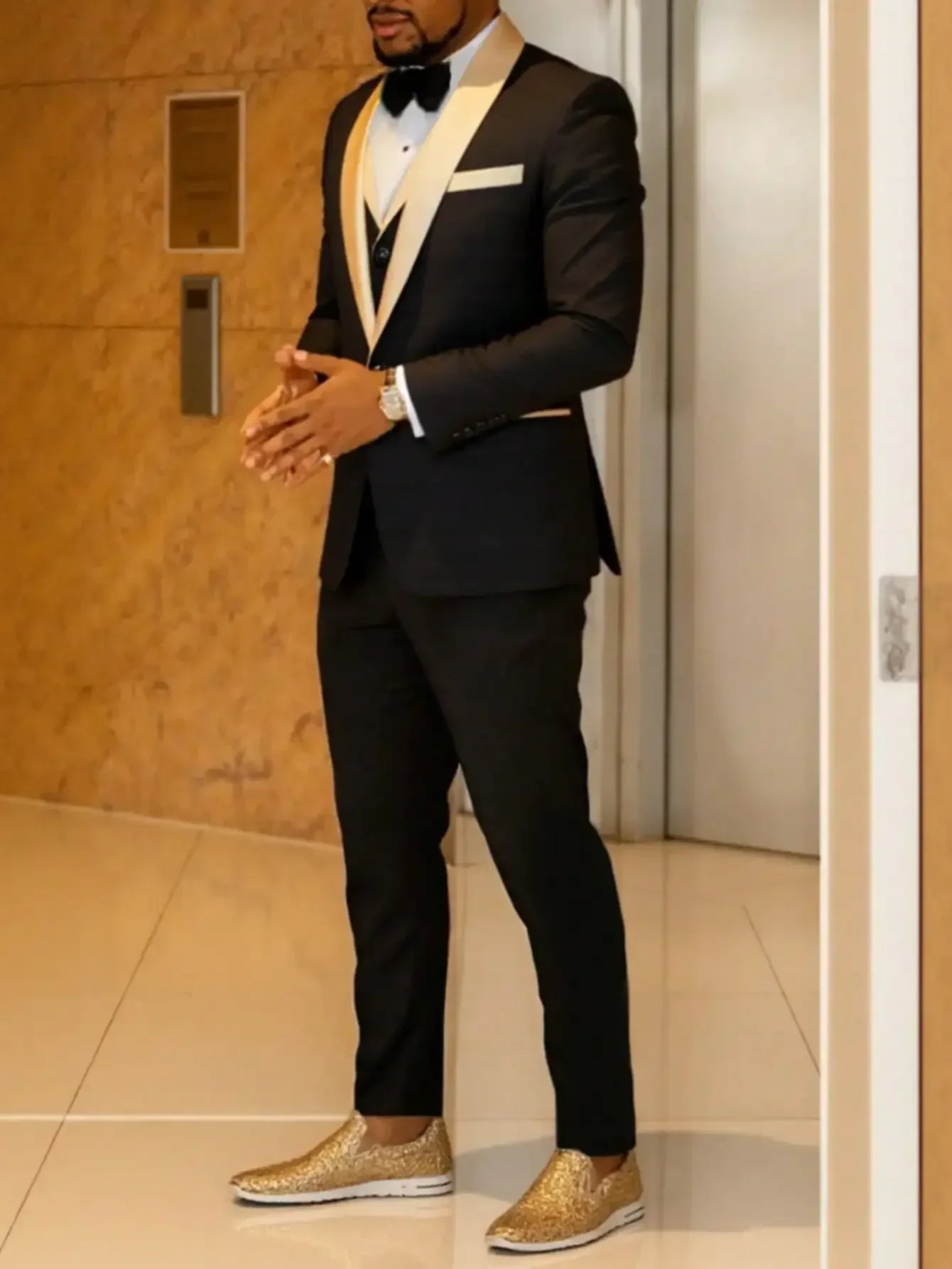 Men's Slim Fit 3-Piece Wedding Tuxedo - BetterPlace