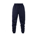 Navy blue sweatpants on a white background