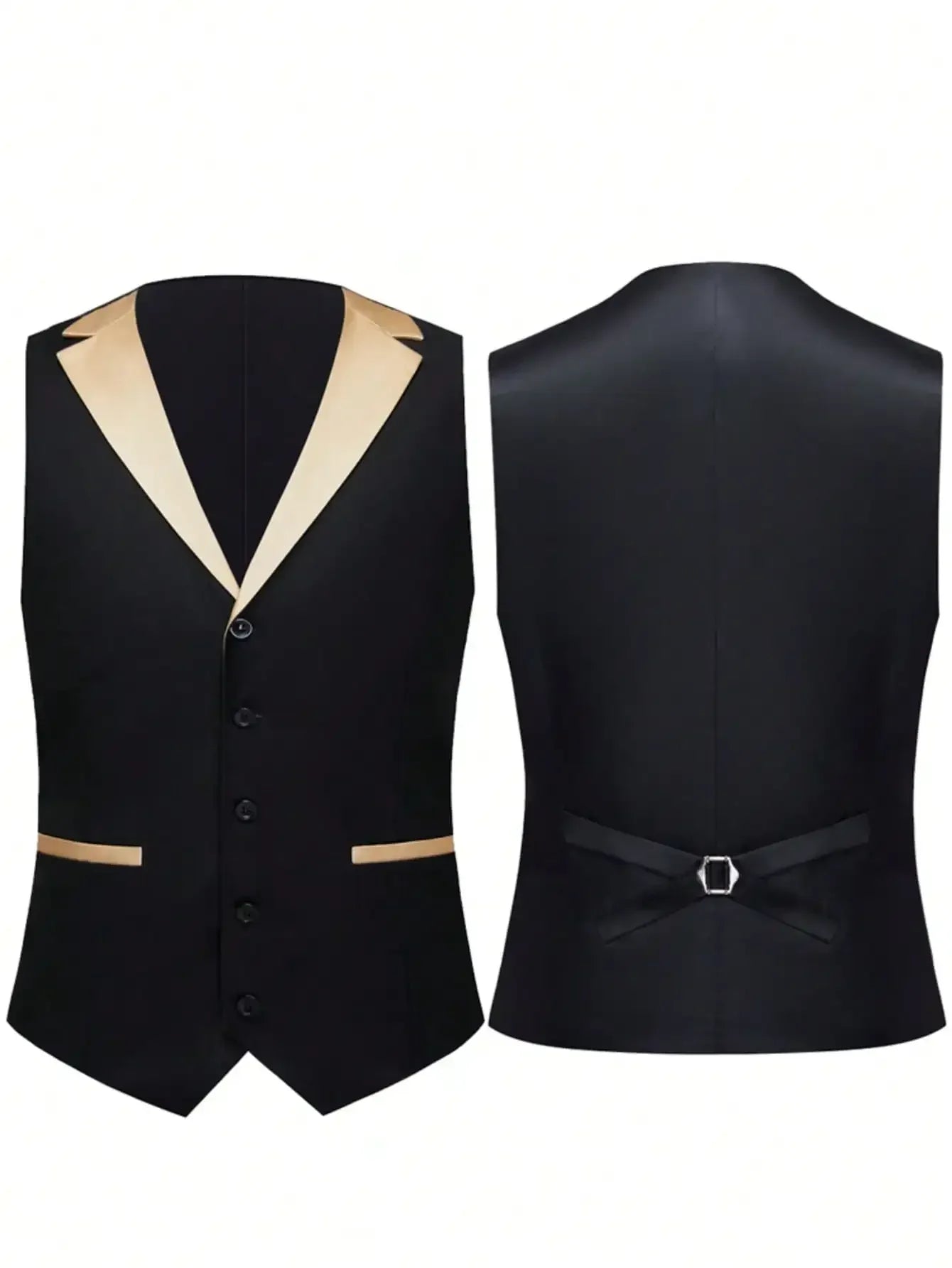 Detailed view of the premium fabric on a mens 3 piece wedding tuxedo featuring a modern finish - BetterPlace
