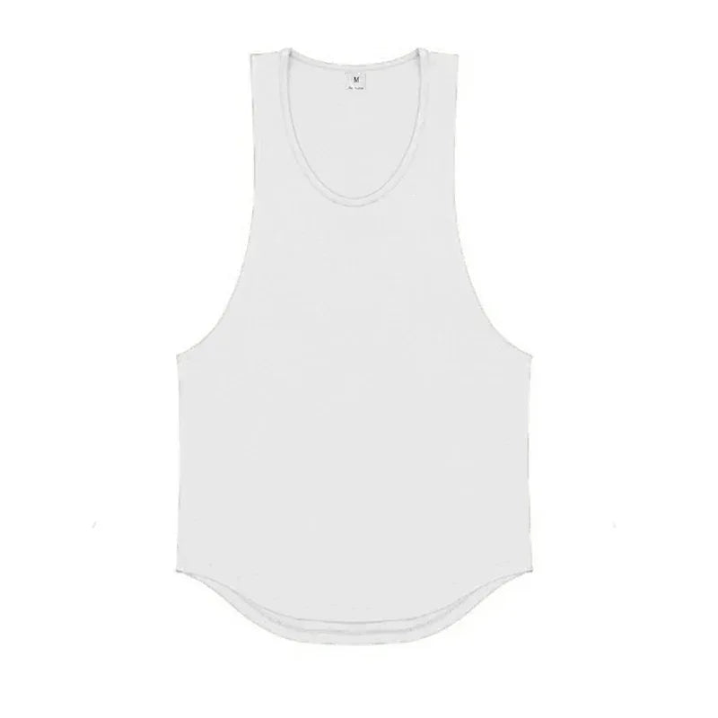 White tank top on a white background